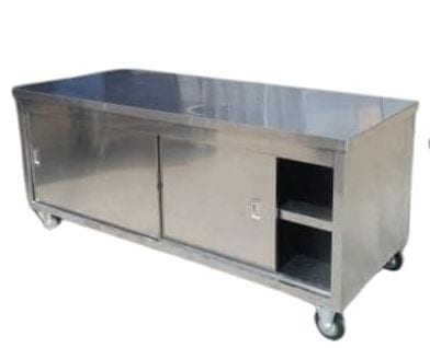 Barisan kabinet — a stainless steel unit fabricated by the company.